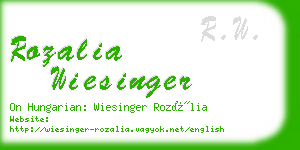 rozalia wiesinger business card